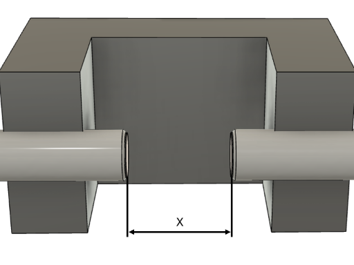 Opposide senser mounting