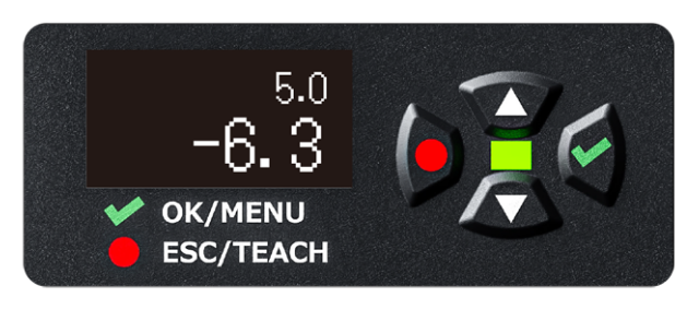 OPTEX FA ZA-B serie OLED display afstandsmeting