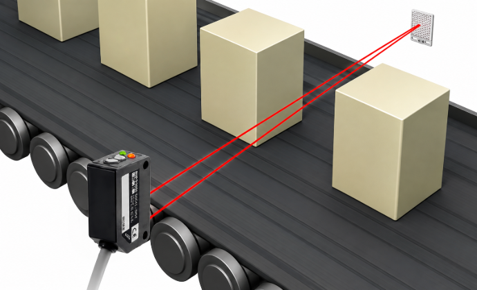 Detectie van producten op een transportband
