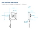 Aero-Motive 2050NC Afmetingen