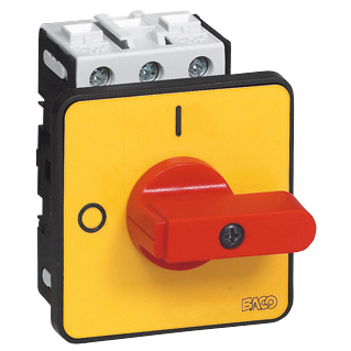172002 Lastschakelaar 25A 690V 3P Rood/Geel