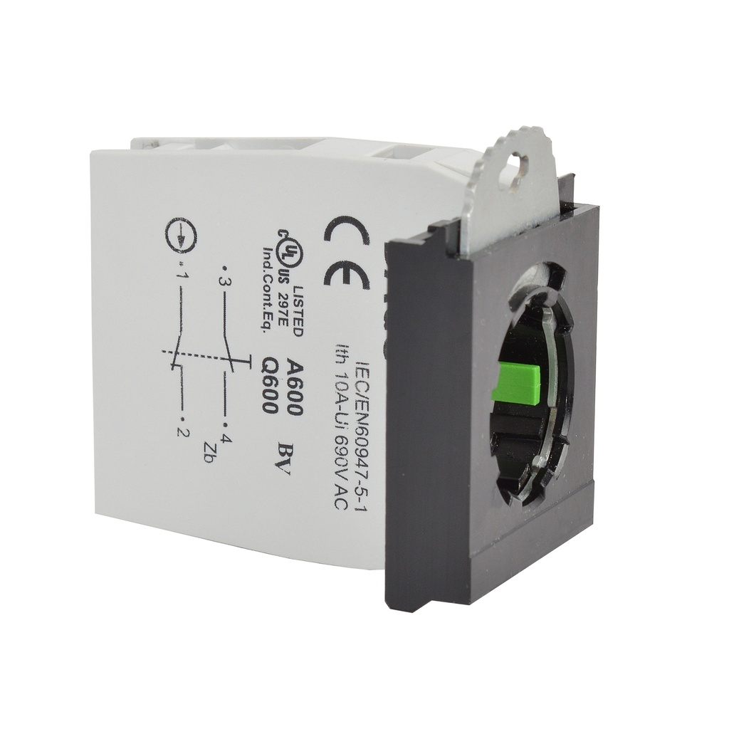 334E11 Adapter 3 posities met NO/NC contact