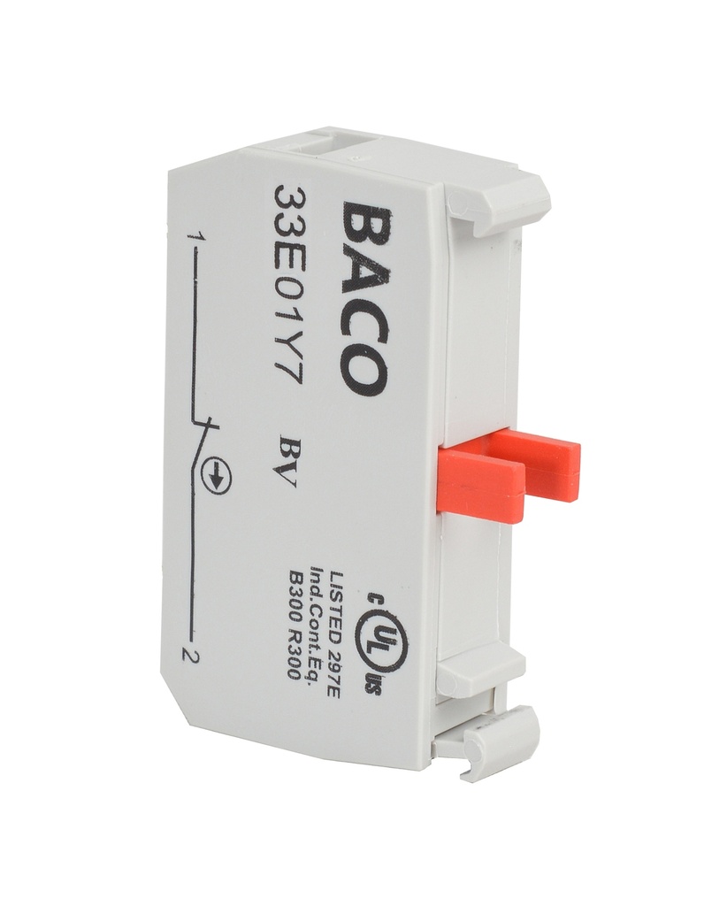 33E01Y7 NC switch, Schroefconnecties, Gouden contacten