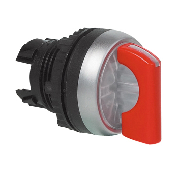 L21KG10 Selectieschakelaar Rood, Toggle, Symmetrisch, 45° , 22-serie