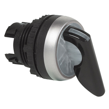 L21KV30 Selectieschakelaar Zwart, Toggle, Symmetrisch, 45° , 22-serie