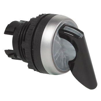 L21KX30 Selectieschakelaar Zwart, Toggle, 45° , 22-serie