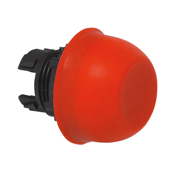 L22AF01 Drukknop Rood, afgeschermd, Spring return, 22-serie