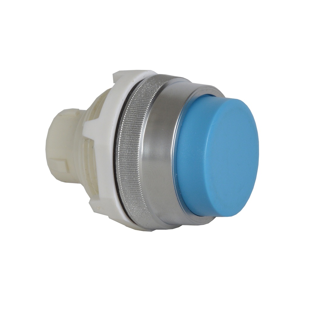 T16AB06 Drukknop Blauw, Spring return, Non-flush, 30-serie
