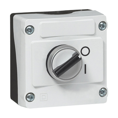 LBX12510 Selectieschakelaar in behuizing, zwart, NO