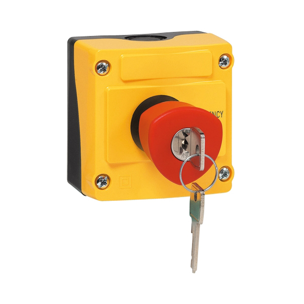 LBX11102 Noodstop "ARRÊT D’URGENCEI", met 2xNC contact