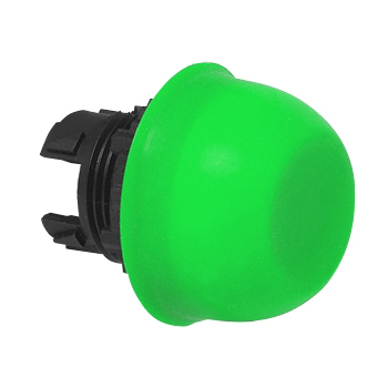 L22AF02 Drukknop Groen, afgeschermd, Spring return, 22-serie