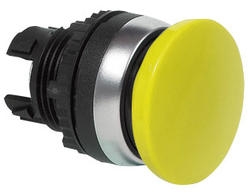 L21AC04 Paddestoelknop Geel, Spring return, 22-serie