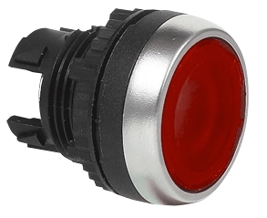 L21AH31 Drukknop Rood, Spring return, Flush, Markering op aanvraag, 22-serie