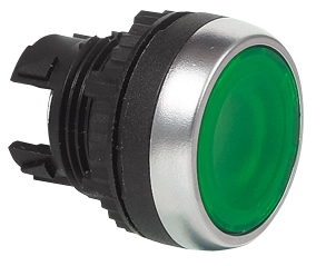 L21AH32 Drukknop Groen, Spring return, Flush, Markering op aanvraag, 22-serie