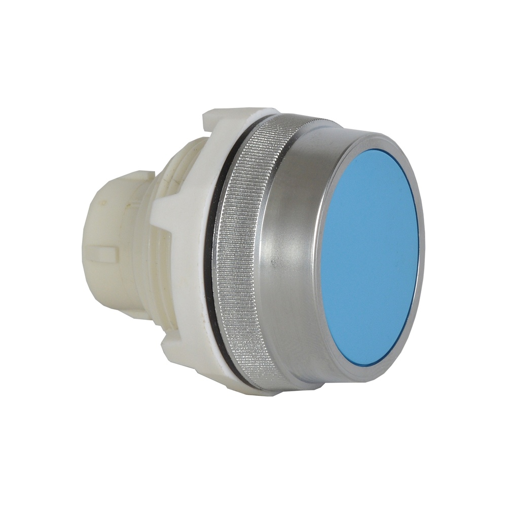 T16AA06 Drukknop Blauw, Spring return, Flush, 30-serie