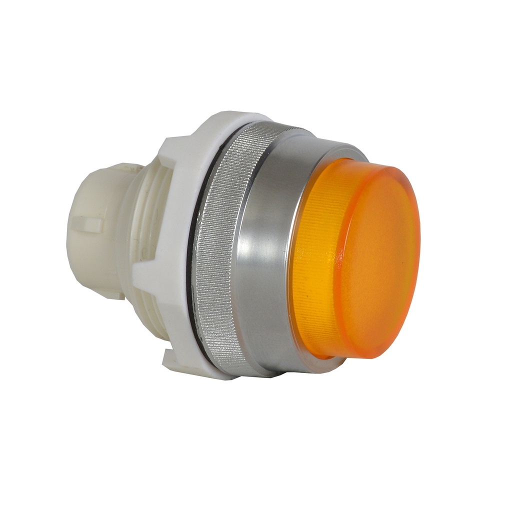 T16AK40 Drukknop Geel, Spring return, Non-flush, 30-serie