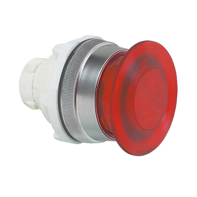 T16AM10 Paddestoelknop Rood, Spring return, 30-serie