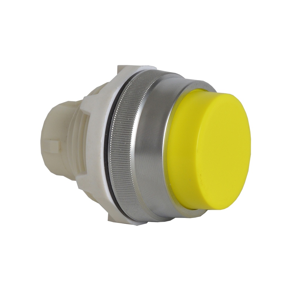 T16CB04 Drukknop Geel, Toggle, Non-flush, 30-serie