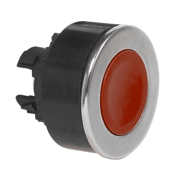 L23AA31 Drukknop Rood, Spring return, Super-flush, Markering op aanvraag, 22-serie