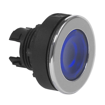L23CH60 Drukknop Blauw, Toggle, Super-flush, 22-serie