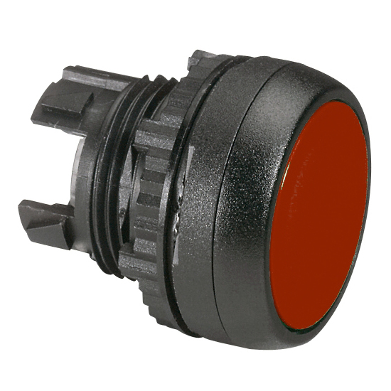 L22AA01 Drukknop Rood, Spring return, Flush, 22-serie
