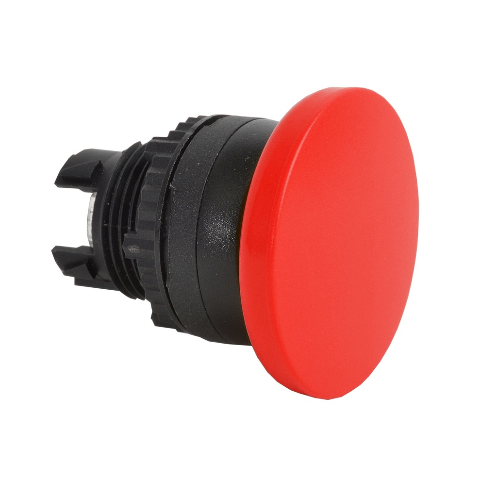 L22AD01 Paddestoelknop Rood, Spring return, 22-serie