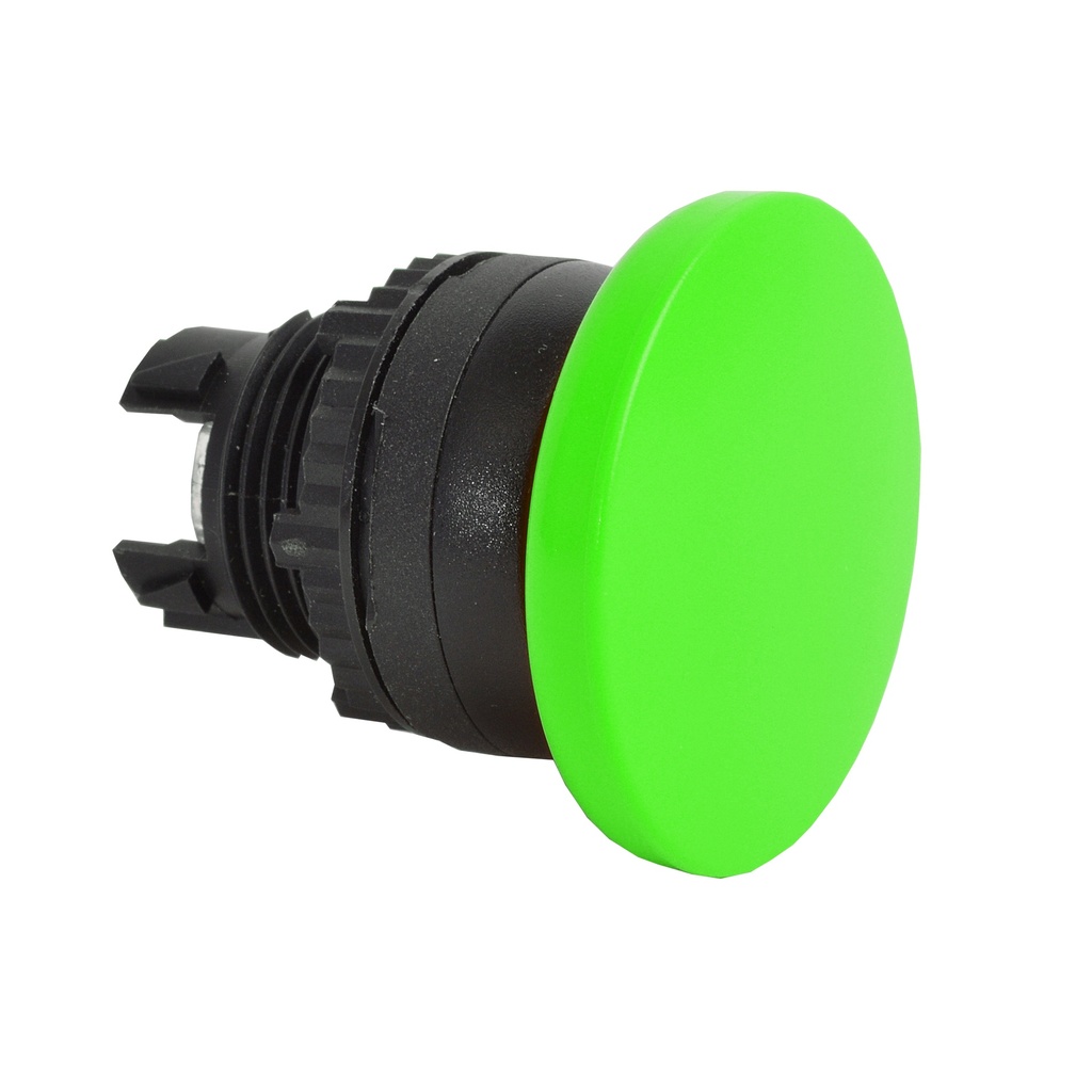L22AD02 Paddestoelknop Groen, Spring return, 22-serie