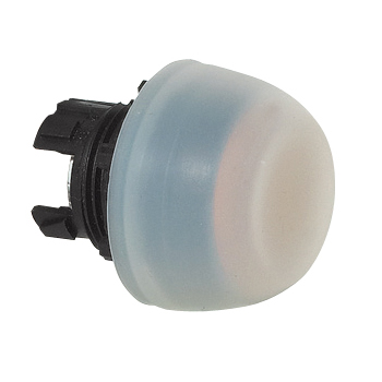 L22AG04 Drukknop Geel, afgeschermd, Spring return, 22-serie