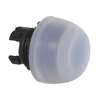L22AG05 Drukknop Wit, afgeschermd, Spring return, 22-serie