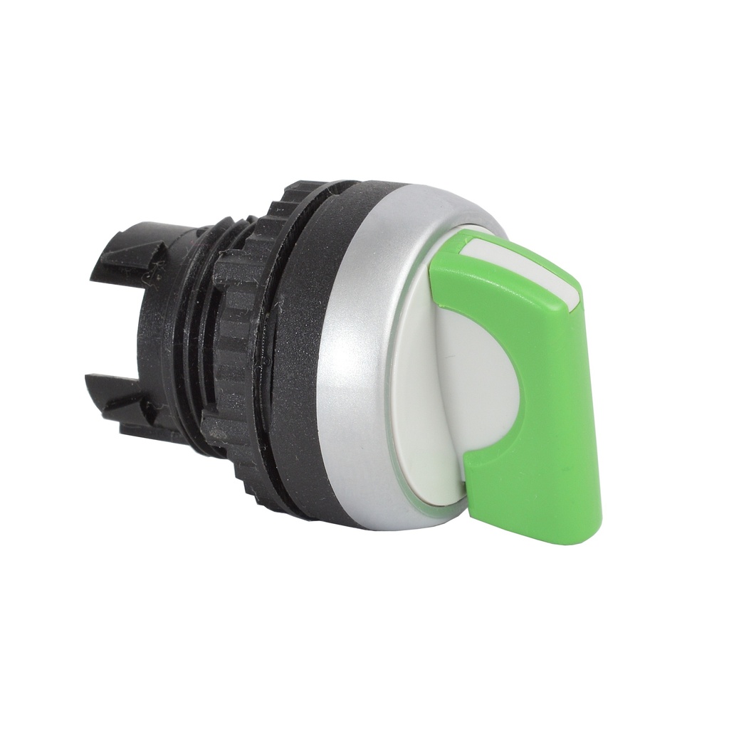L21KA02 Selectieschakelaar Groen, Toggle, Symmetrisch, 45° , 22-serie
