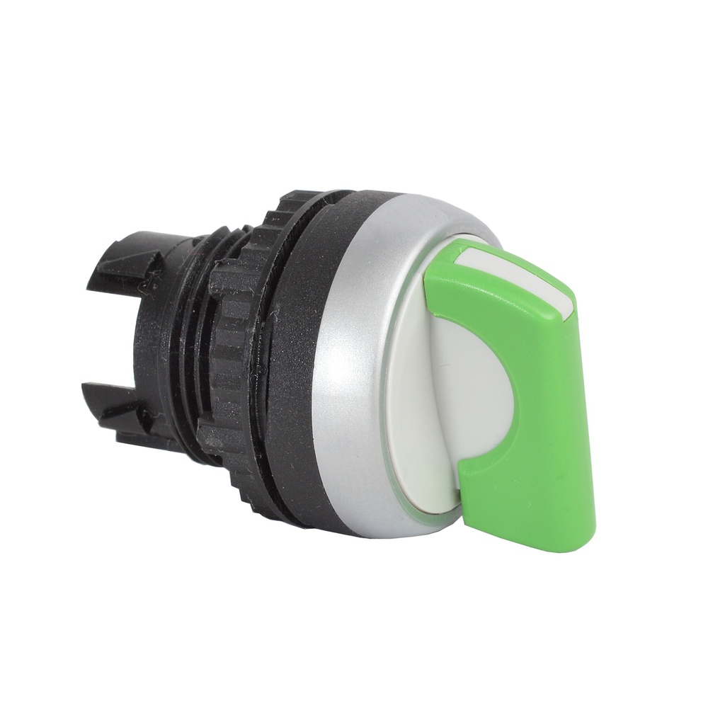 L21KC02 Selectieschakelaar Groen, Toggle, 45° , 22-serie