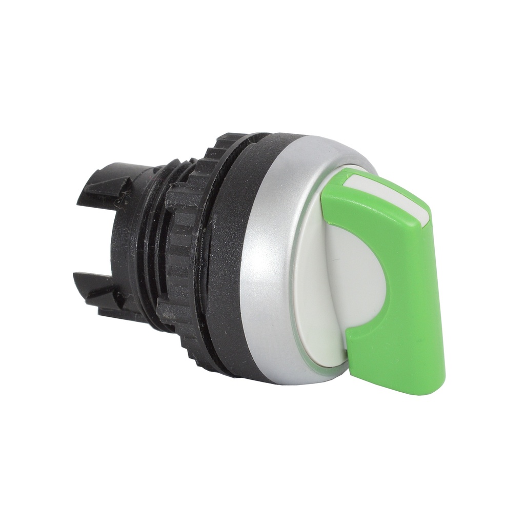 L21MA02 Selectieschakelaar Groen, Toggle, 45° , 22-serie