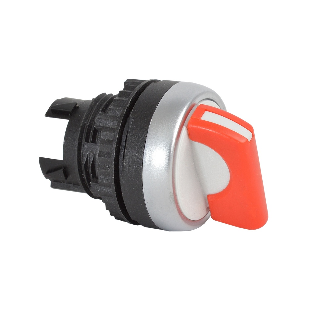 L21KD01 Selectieschakelaar Rood, Spring return, 45° , 22-serie