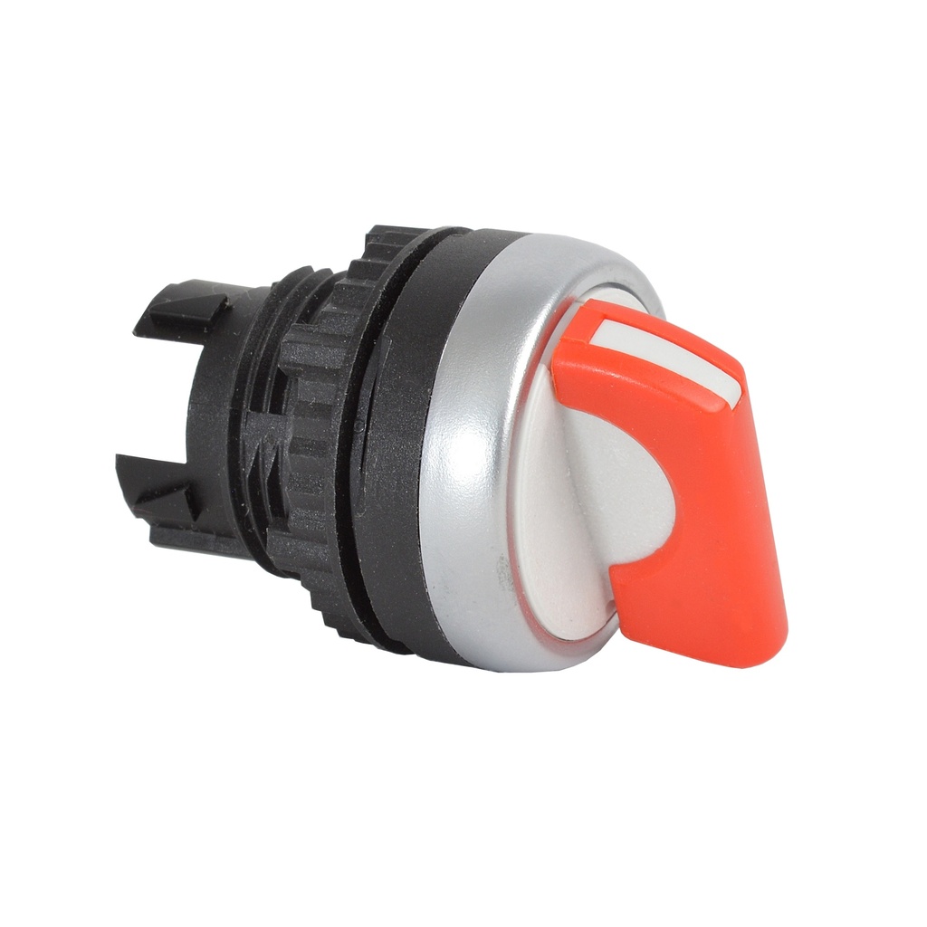 L21KE01 Selectieschakelaar Rood, Toggle, Symmetrisch, 90°, 22-serie