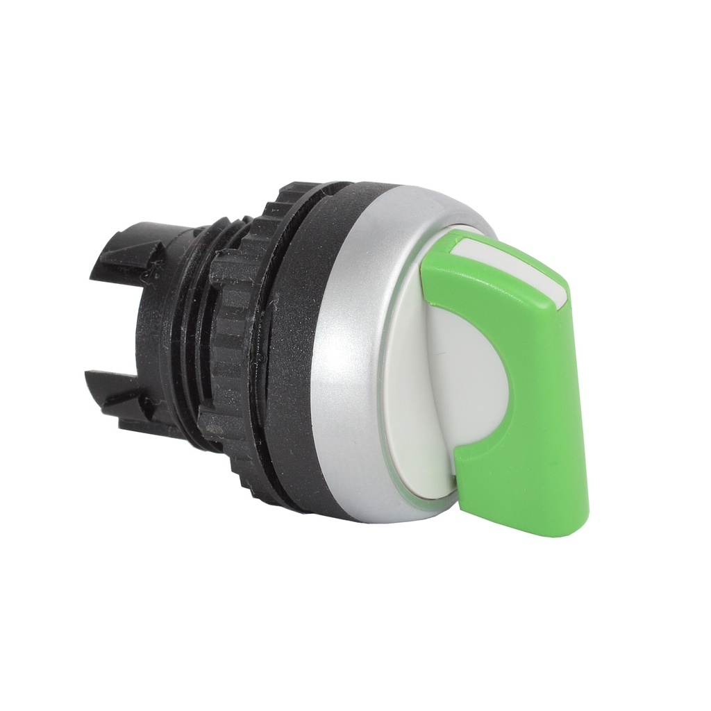 L21KE02 Selectieschakelaar Groen, Toggle, Symmetrisch, 90°, 22-serie