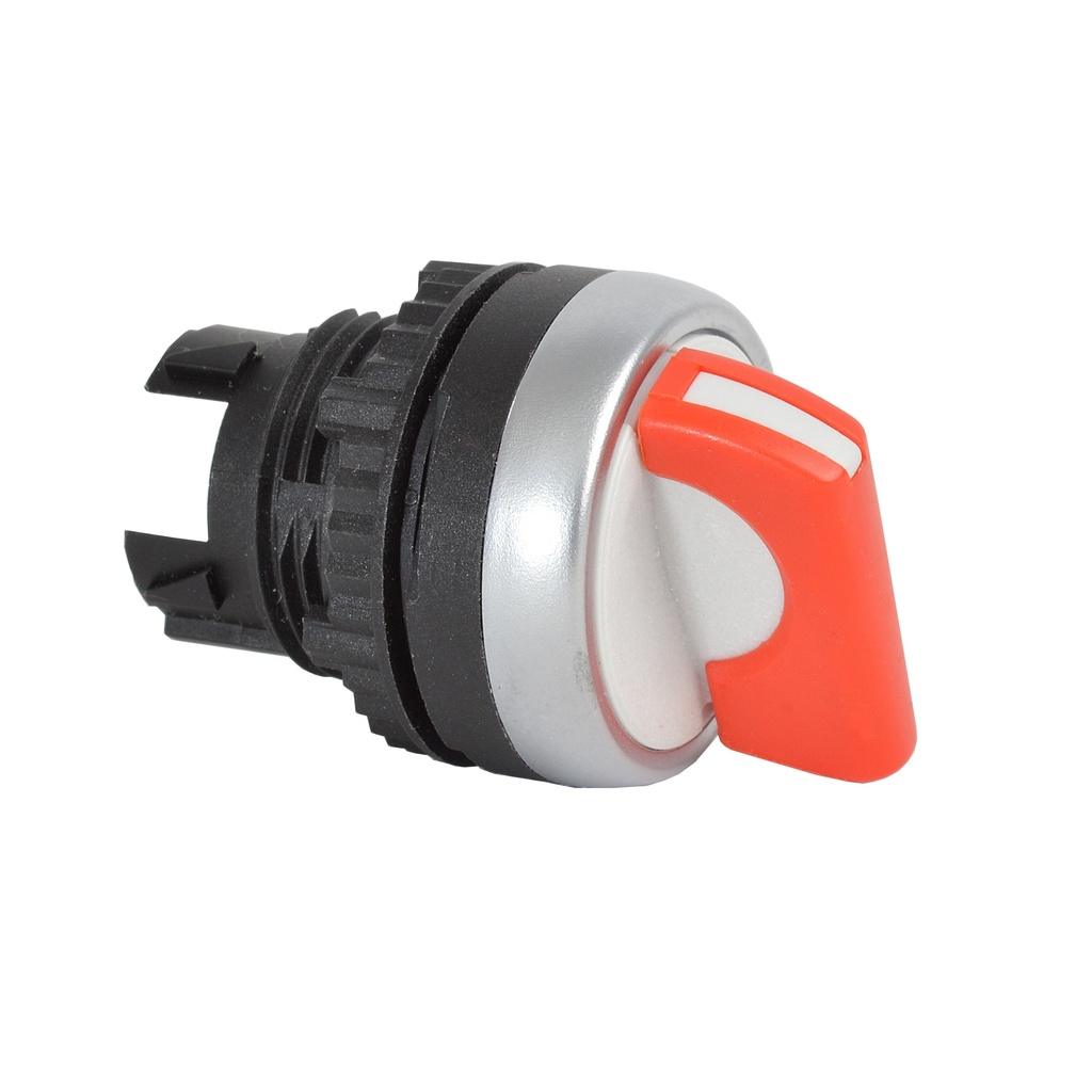 L21MC01 Selectieschakelaar Rood, Spring return van rechts, 45° , 22-serie