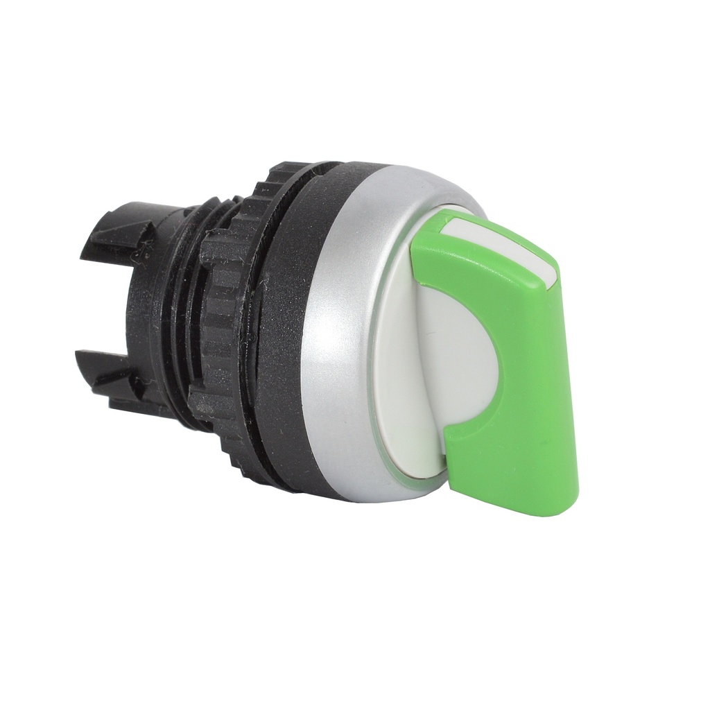 L21MD02 Selectieschakelaar Groen, Spring return van beide kanten, 45° , 22-serie