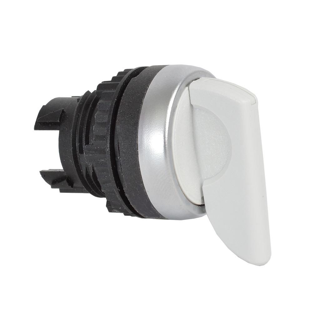 L21MS08 Selectieschakelaar Grijs, Spring return van links, 45° , 22-serie