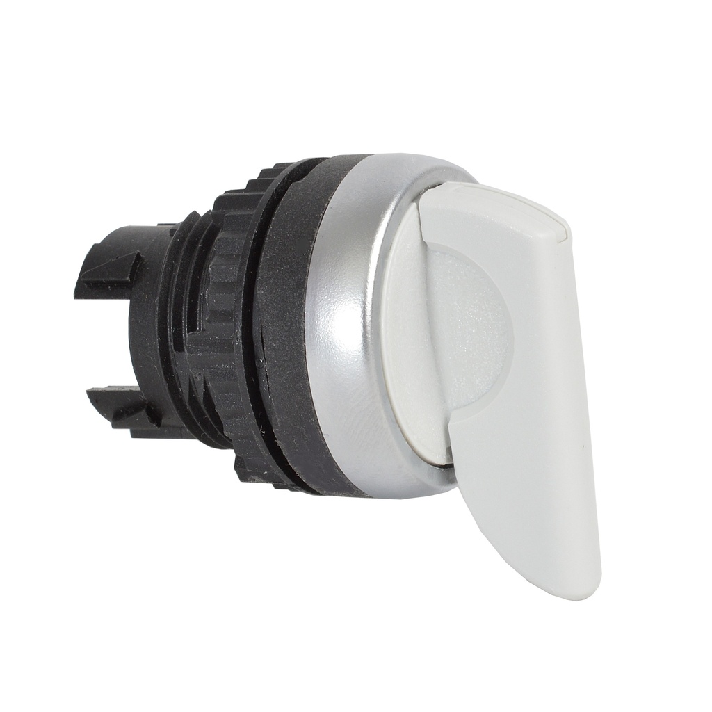 L21MU08 Selectieschakelaar Grijs, Spring return van beide kanten, 45° , 22-serie