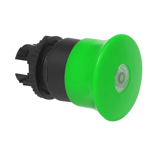 L22DM20 Drukknop Groen, Pull-to-reset, 22-serie