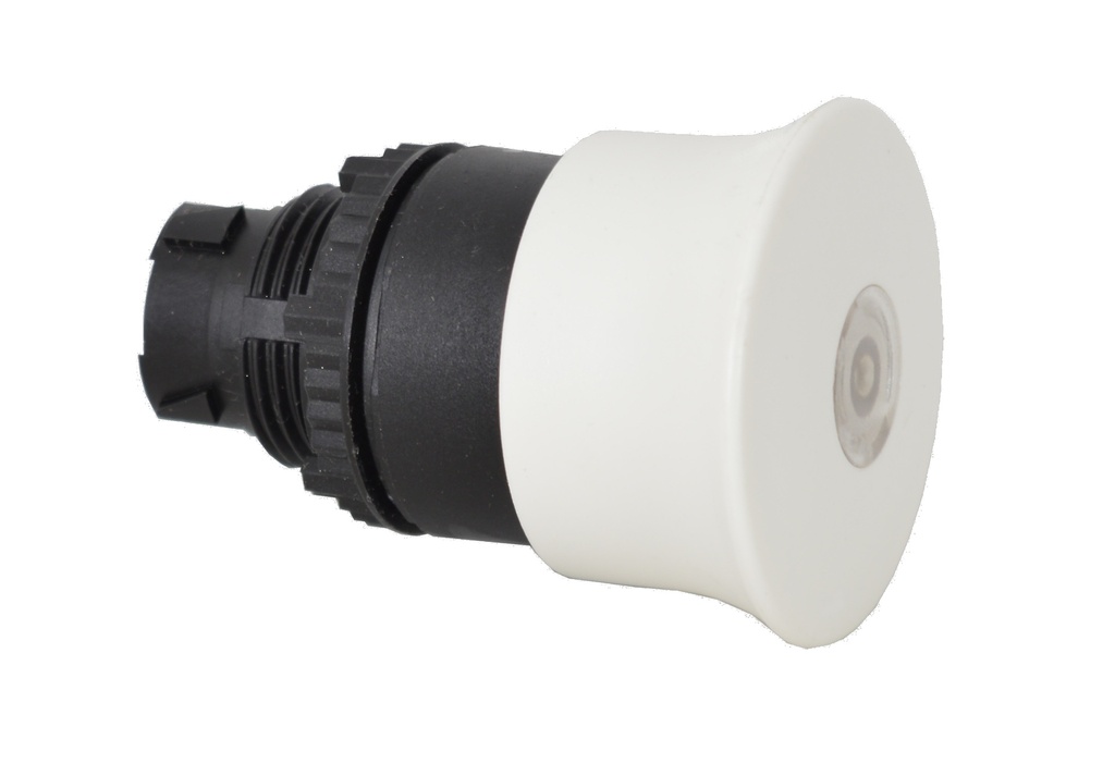 L22DM50 Drukknop Wit, Pull-to-reset, 22-serie