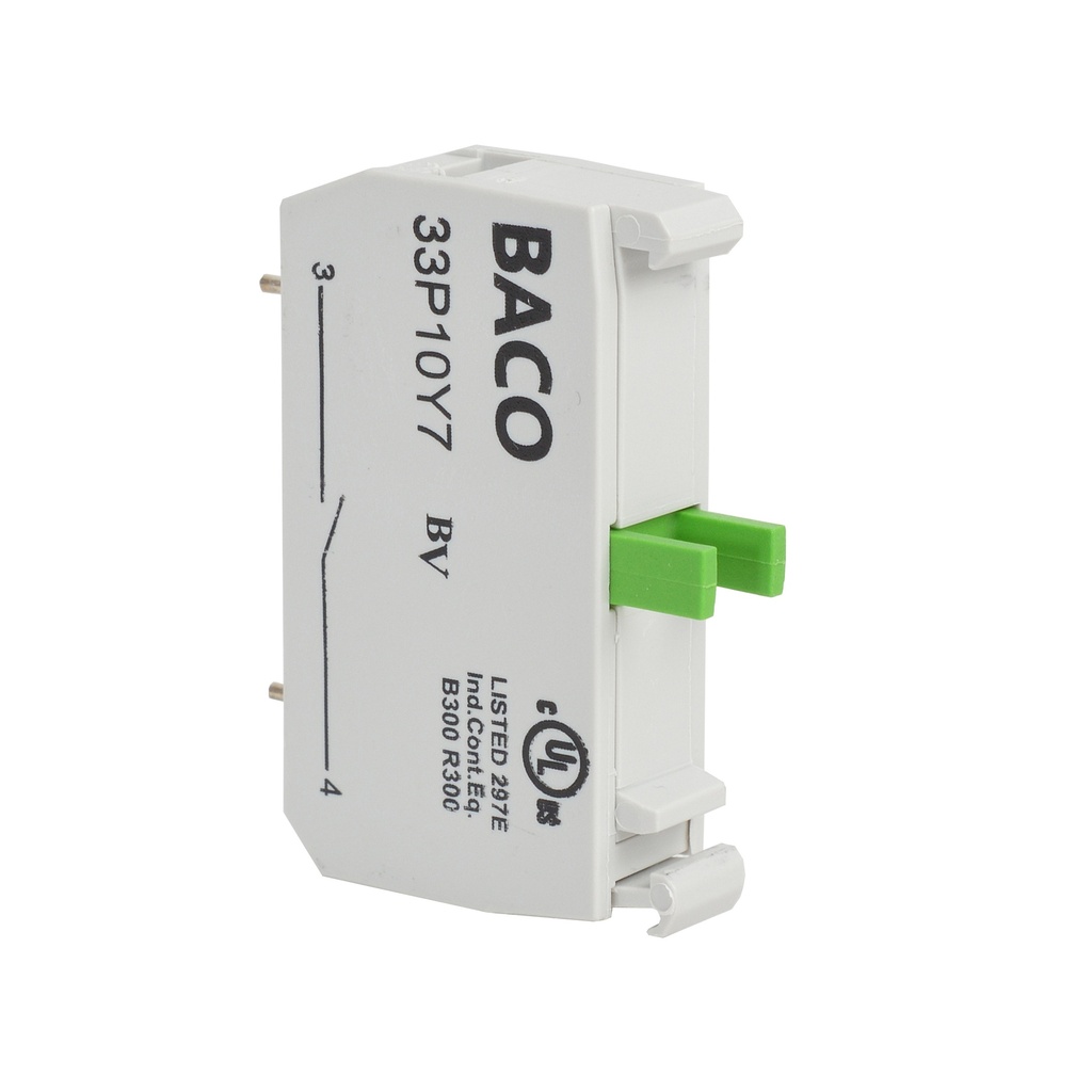 33P10Y7 NO switch, PCB mount, Gouden contacten