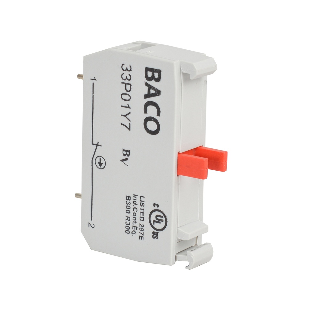 33P01Y7 NC switch, PCB mount, Gouden contacten