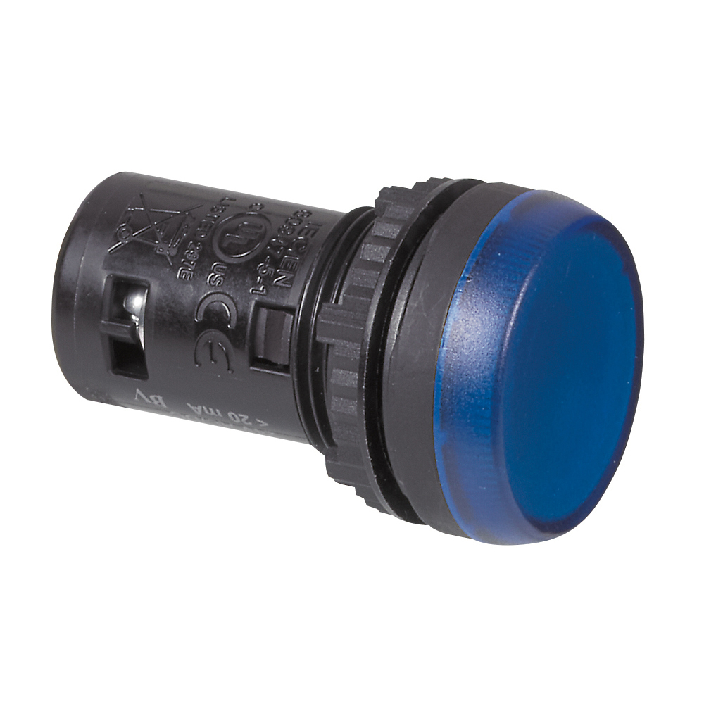 L20SC60M Signaallamp single-piece Blauw, 130 V AC/DC