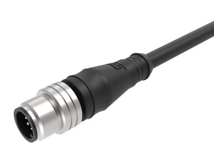 808006P02M020, M12 8-polig, Male, 0°, 2 m kabel, PUR/PVC