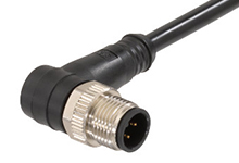 804007B30M100, M12 4-polig, Male, 90°, 10 m kabel, TPU (WSOR)