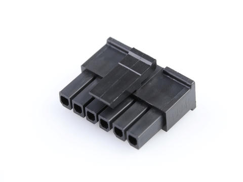 43645-0600 Micro-Fit 3.0 Receptacle Housing, Single Row, 6 Circuits, Low-Halogen