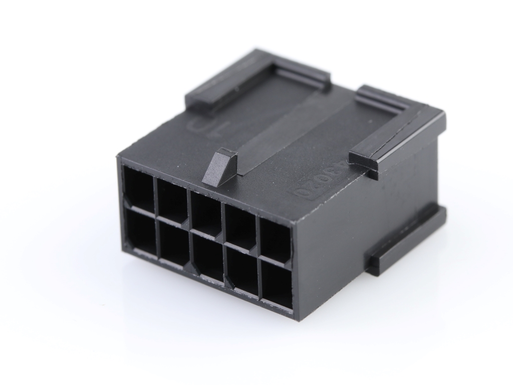 43020-1001 Micro-Fit 3.0 Plug Housing, Dual Row, 10 Circuits, Low-Halogen