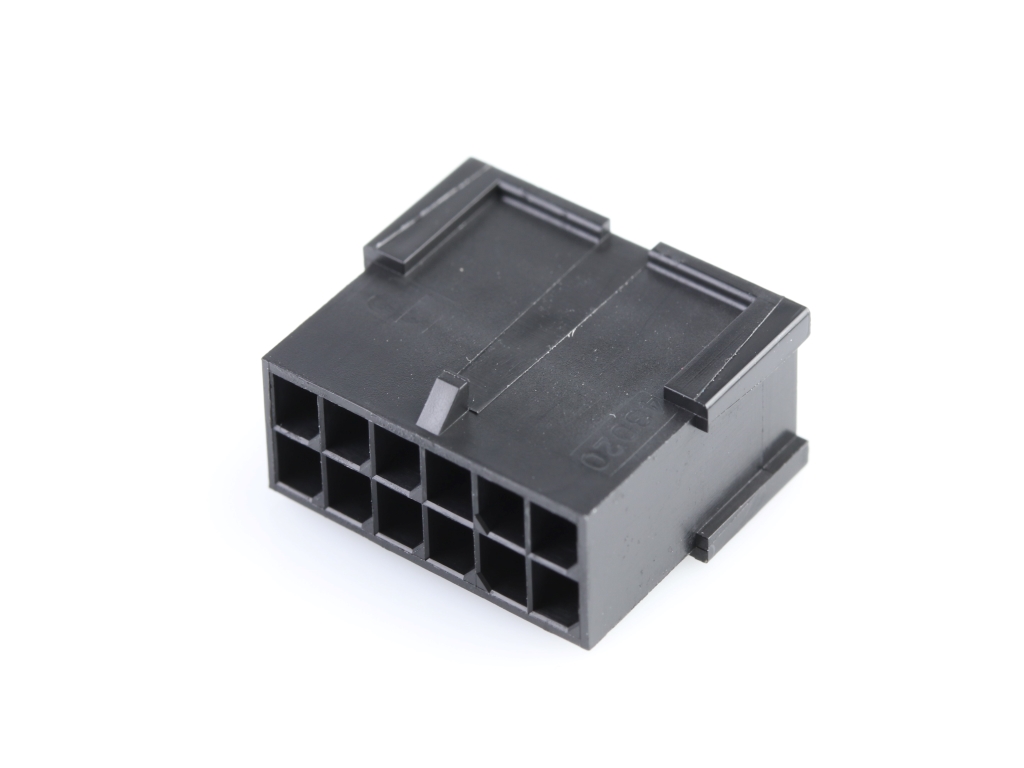 43020-1201 Micro-Fit 3.0 Plug Housing, Dual Row, 12 Circuits, Low-Halogen