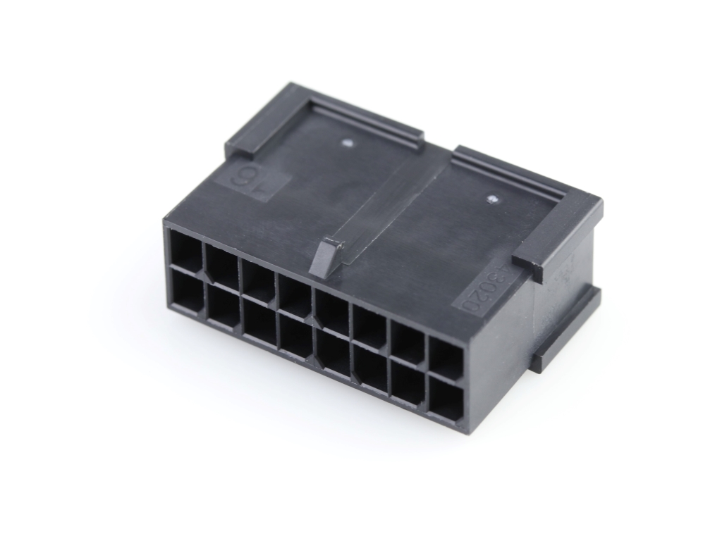 43020-1611 Micro-Fit 3.0 Plug Housing, Dual Row, 16 Circuits